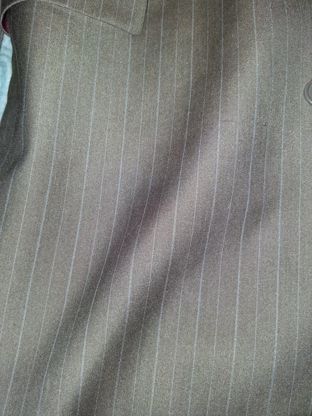 Brown Men's Pinstripe Sport Coat Blazer